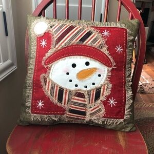 Hobby Lobby Festive Snowman Pillow